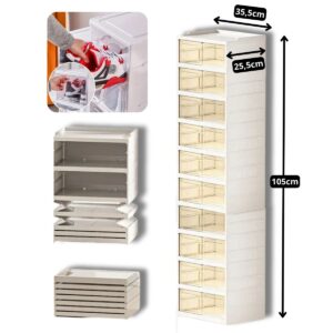 Space-saving shoe rack box