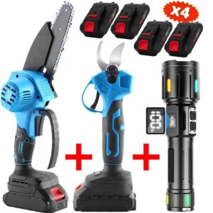 Combo Mini Chainsaw + Scissors + Hand torch